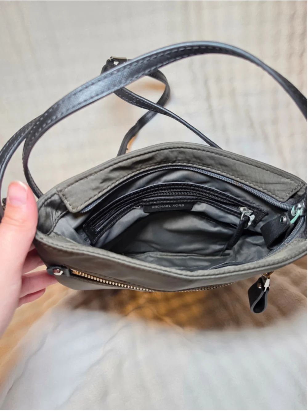Michael Kors Crossbody Bag Grey & Black